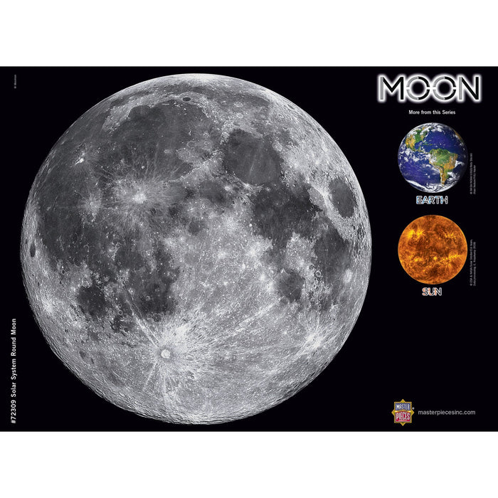 The Moon - 1000 Piece Round Jigsaw Puzzle - Just $16.99! Shop now at Retro Gaming of Denver