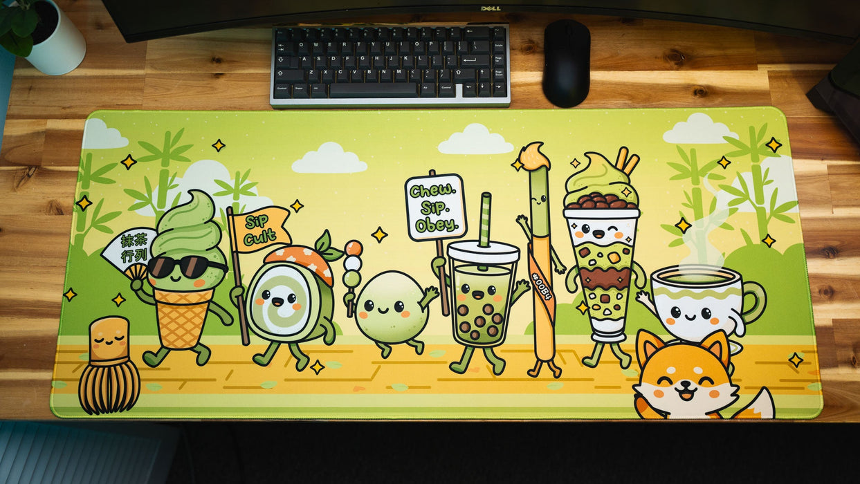 "Sip Cult" — Kawaii Deskmat - for just $49.95! 