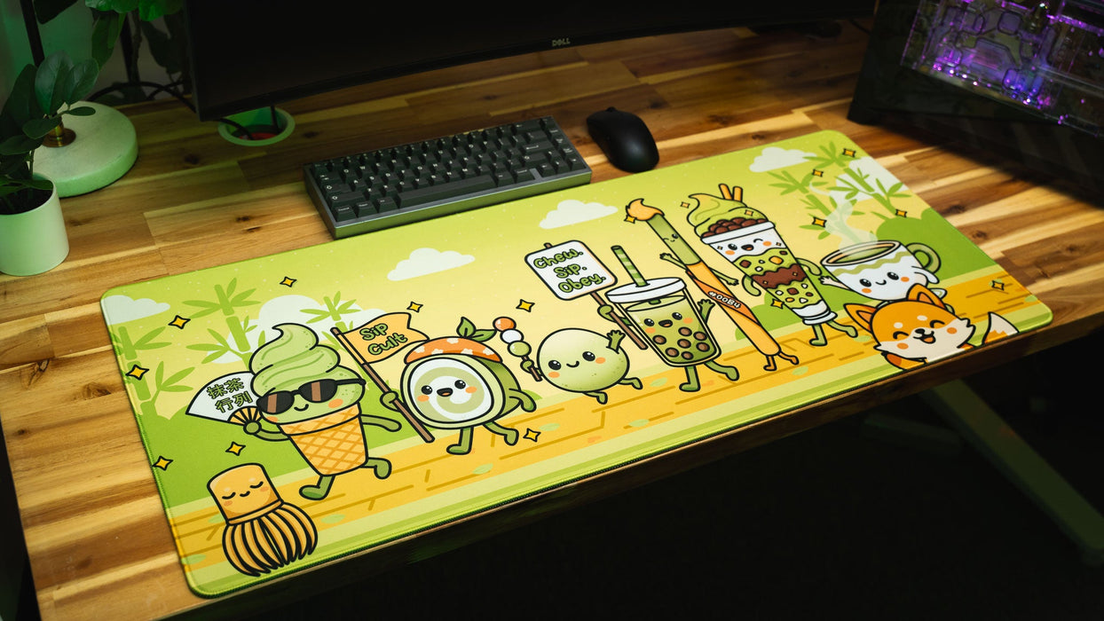 "Sip Cult" — Kawaii Deskmat - for just $49.95! 
