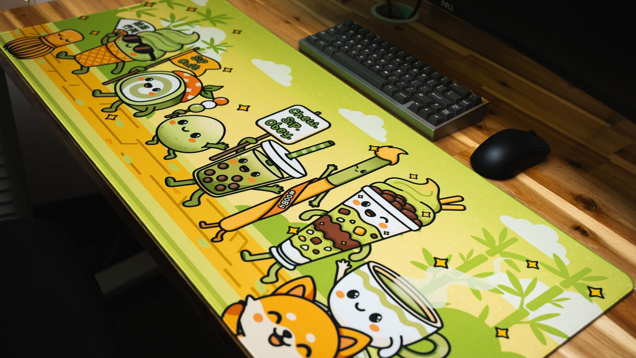 "Sip Cult" — Kawaii Deskmat - for just $49.95! 