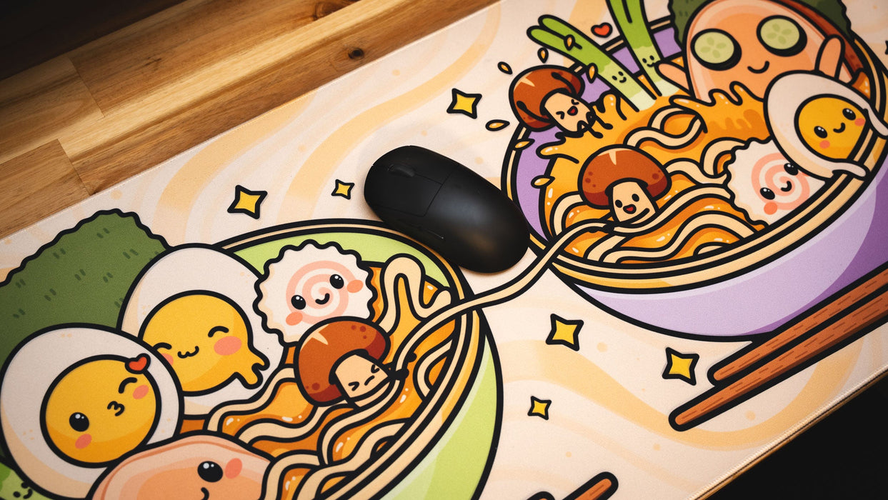 "Ramen & Friends" — Kawaii Deskmat - for just $49.95! 