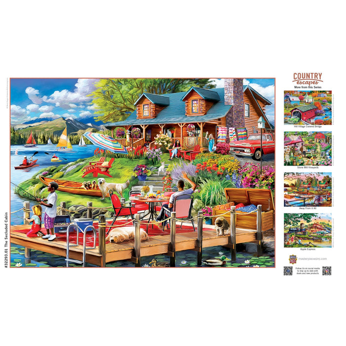 Country Escapes - The Secluded Cabin 500 Piece Jigsaw Puzzle - Just $14.99! Shop now at Retro Gaming of Denver