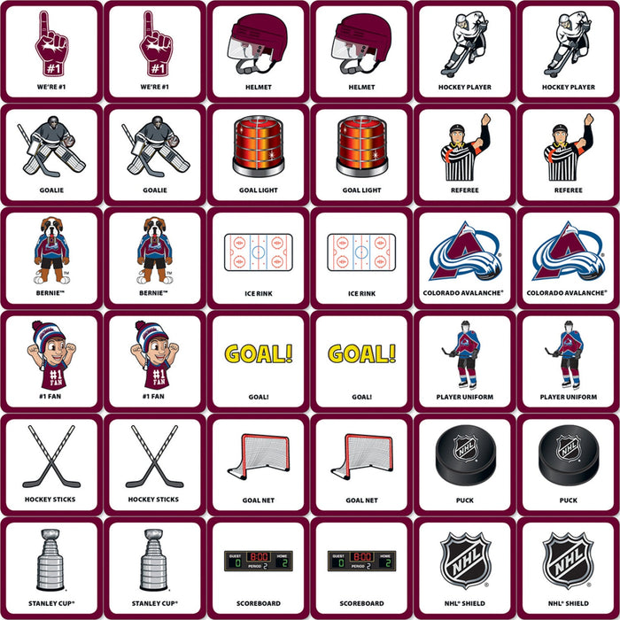 Colorado Avalanche Matching Game - Just $7.79! Shop now at Retro Gaming of Denver