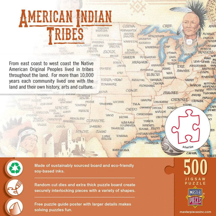 American Indian Tribes 500 Piece Jigsaw Puzzle - for just $14.99! 