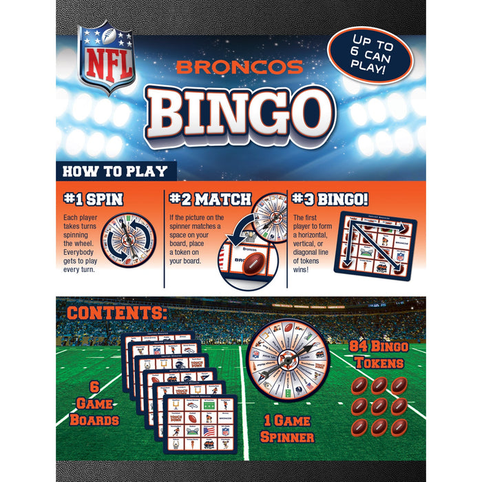 Denver Broncos Bingo Game - Just $7.99! Shop now at Retro Gaming of Denver