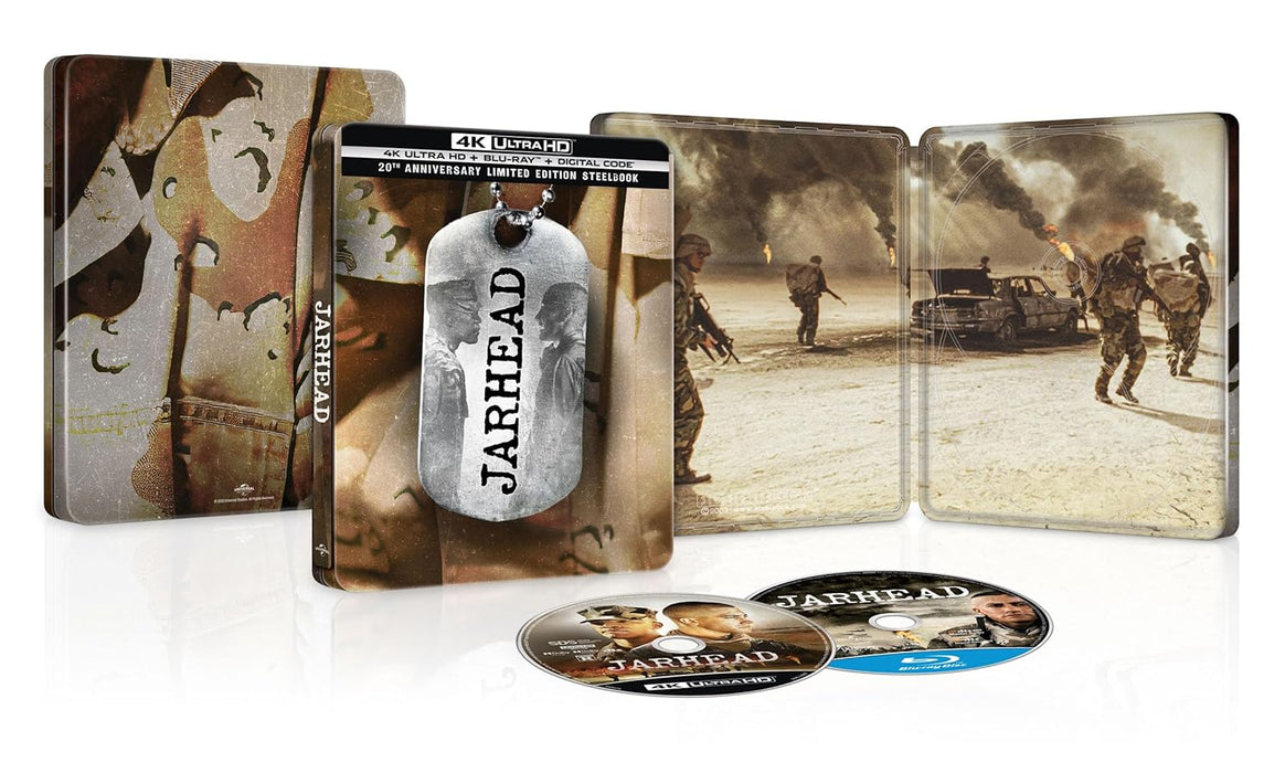 Jarhead - 20th Anniversary Limited Edition Steelbook (4K Ultra HD + Blu-ray + Digital) - for just $36.99! 