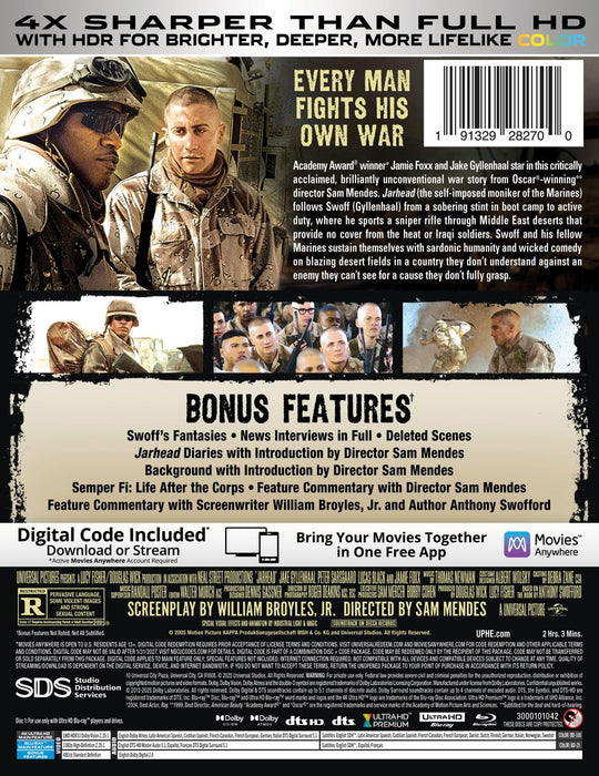 Jarhead - 20th Anniversary Limited Edition Steelbook (4K Ultra HD + Blu-ray + Digital) - for just $36.99! 