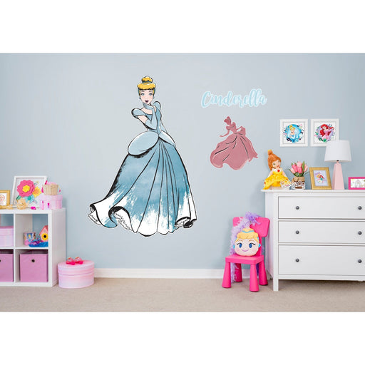 Cinderella:  Modern Storybook        - Officially Licensed Disney Removable Wall   Adhesive Decal - Premium Vinyl Die-Cut Character - Just $69.99! Shop now at Retro Gaming of Denver