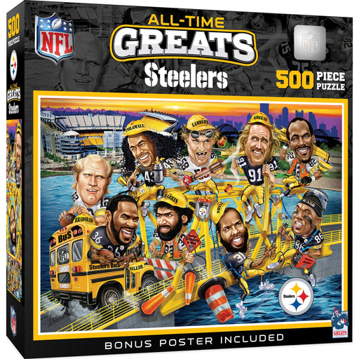 Pittsburgh Steelers - All Time Greats 500 Piece Jigsaw Puzzle - Just $19.99! Shop now at Retro Gaming of Denver