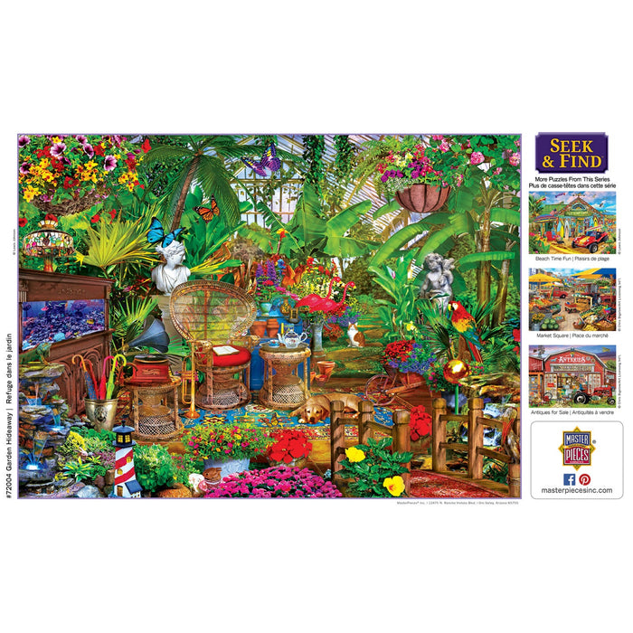 Seek & Find - Garden Hideaway 1000 Piece Jigsaw Puzzle - Just $16.99! Shop now at Retro Gaming of Denver