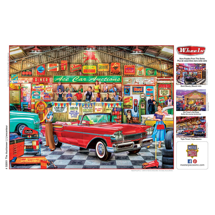 Wheels - The Auctioneer 750 Piece Jigsaw Puzzle - Just $14.99! Shop now at Retro Gaming of Denver