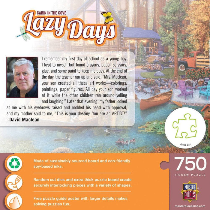 Lazy Days - Cabin in the Cove 750 Piece Jigsaw Puzzle - for just $9.99! 