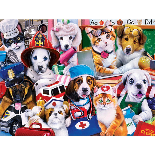 Playful Paws - Essential Workers 300 Piece EZ Grip Jigsaw Puzzle - Premium 300 Piece - Just $14.99! Shop now at Retro Gaming of Denver