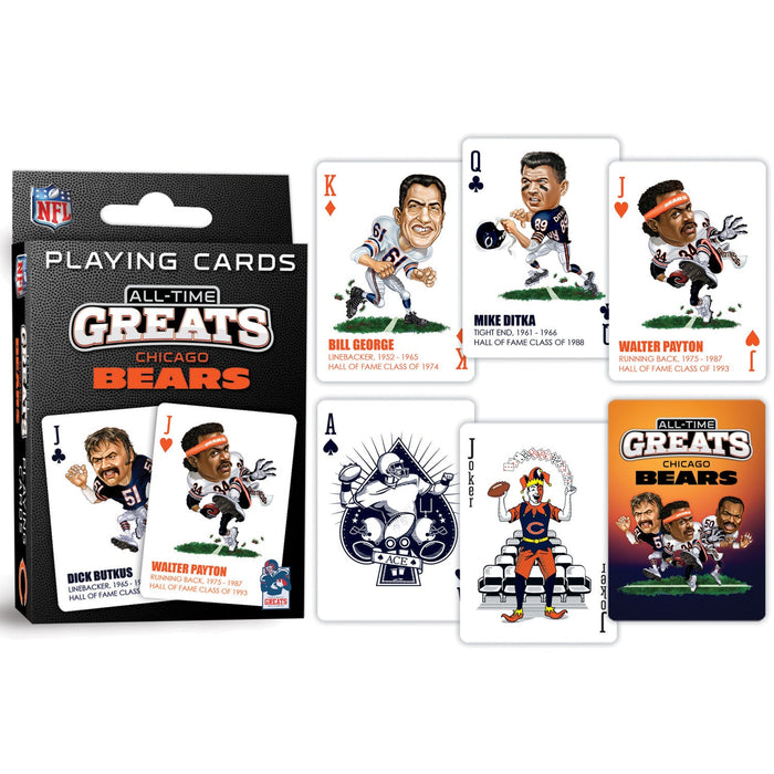 Chicago Bears All-Time Greats Playing Cards - 54 Card Deck - Just $9.99! Shop now at Retro Gaming of Denver