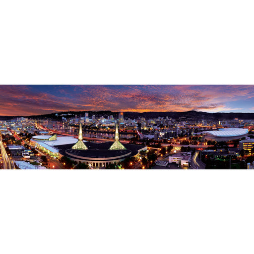 Portland, Oregon 1000 Piece Panoramic Jigsaw Puzzle - Just $14.99! Shop now at Retro Gaming of Denver