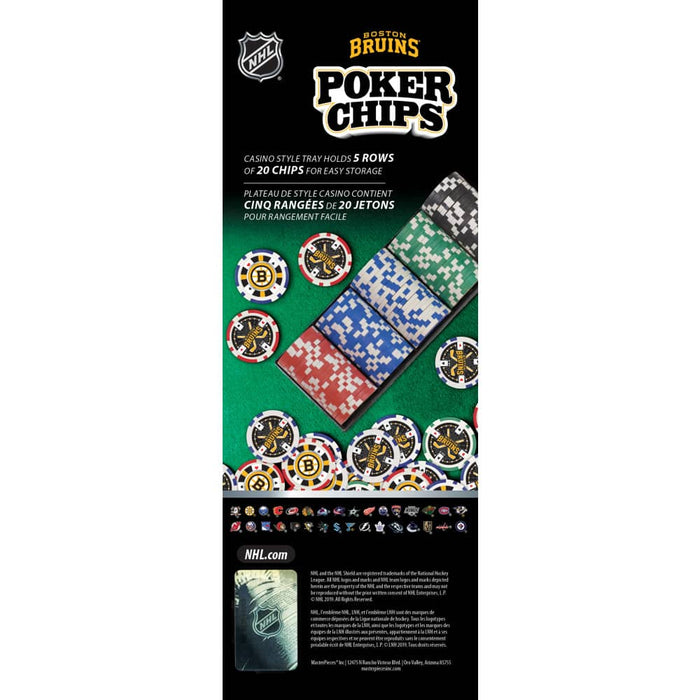 Boston Bruins 100 Piece Poker Chips - for just $29.99! 