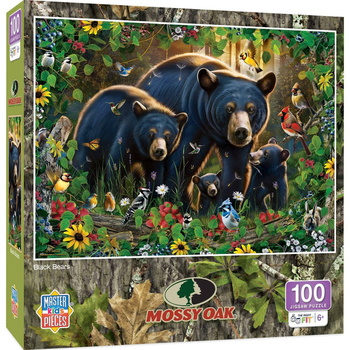 Mossy Oak - Black Bears 100 Piece Jigsaw Puzzle - for just $12.99! 