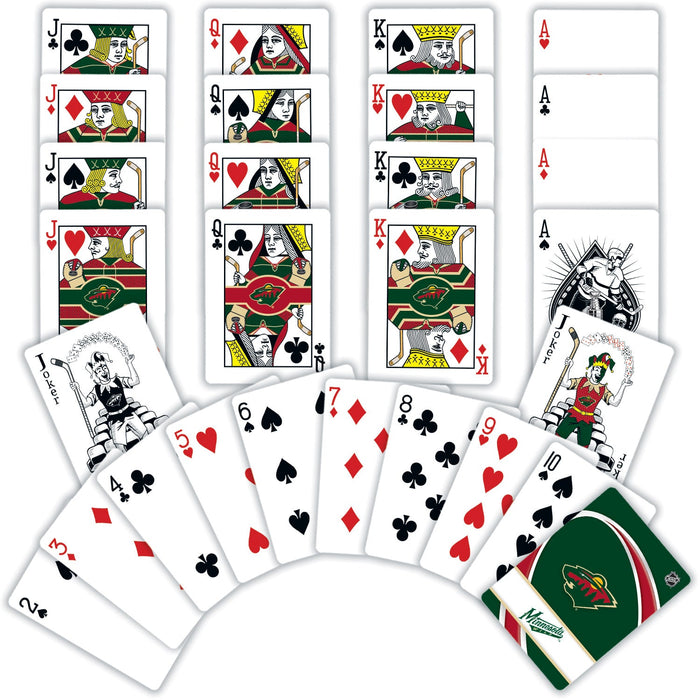 Minnesota Wild Playing Cards - 54 Card Deck - Just $6.99! Shop now at Retro Gaming of Denver