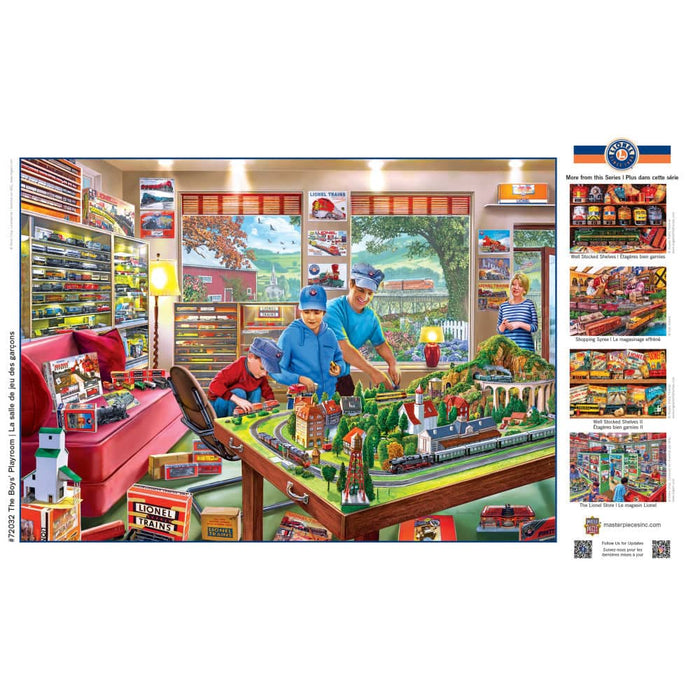 Lionel Trains - The Boy's Playroom 1000 Piece Jigsaw Puzzle - for just $9.99! 