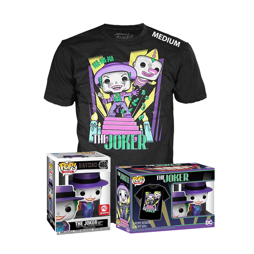 Funko POP! & Tee: Batman 1989 - The Joker with Megaphone (Metallic) Alliance Entertainment Exclusive - Size Medium - for just $29.95! 
