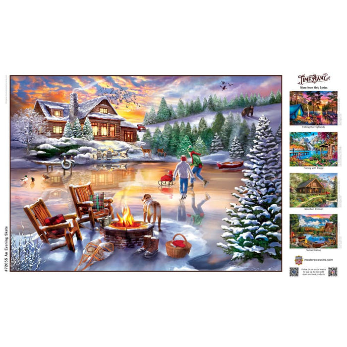 Time Away - An Evening Skate 1000 Piece Jigsaw Puzzle - for just $16.99! 