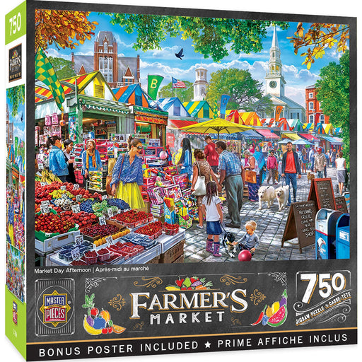 Farmer's Market - Market Day Afternoon 750 Piece Jigsaw Puzzle - Just $14.99! Shop now at Retro Gaming of Denver