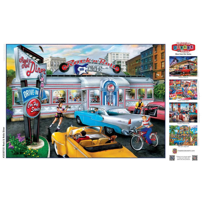 Drive-Ins, Diners & Dives - Rock & Rolla Diner 500 Piece Jigsaw Puzzle - for just $9.99! 