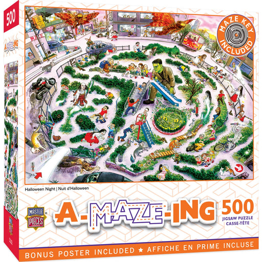 A-Maze-ing - Halloween Night 500 Piece Jigsaw Puzzle - Just $14.99! Shop now at Retro Gaming of Denver