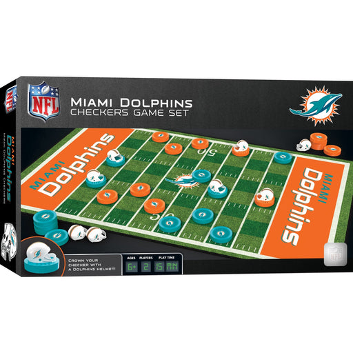 Miami Dolphins Checkers Board Game - Just $19.99! Shop now at Retro Gaming of Denver