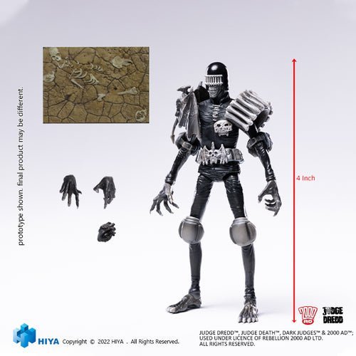 Judge Dredd Black And White Judge Death PX 1/18 Mini Action Figure - for just $20.99! 