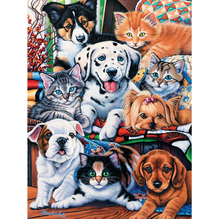 Playful Paws - Hide and Seek 300 Piece EZ Grip Jigsaw Puzzle - for just $14.99! 