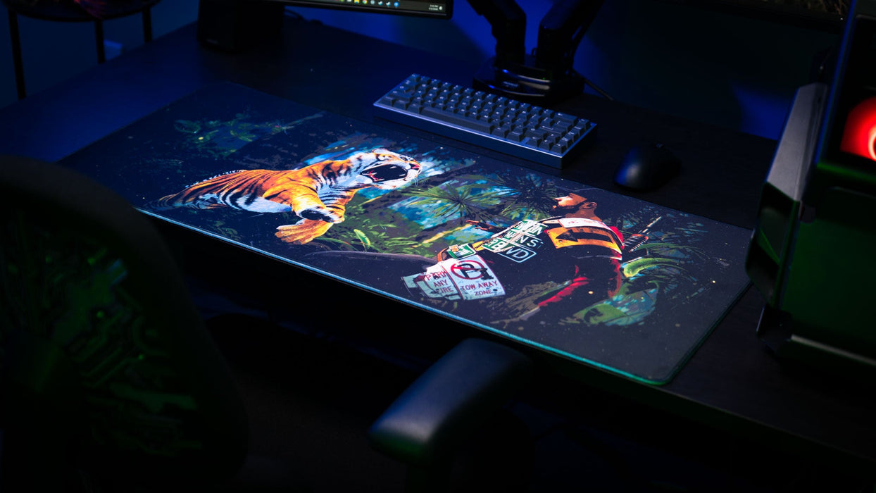 "Jungle Ambush" — Rust Deskmat - for just $49.95! 