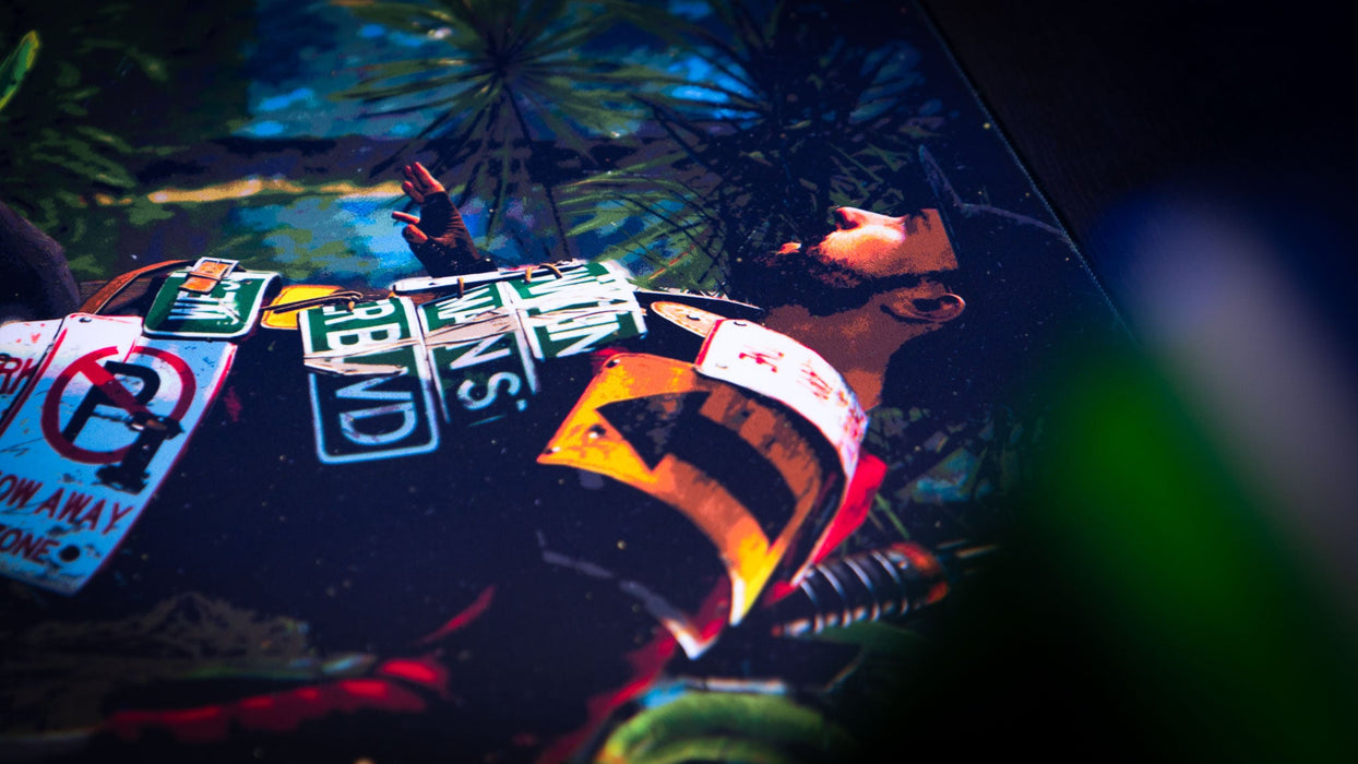"Jungle Ambush" — Rust Deskmat - for just $49.95! 