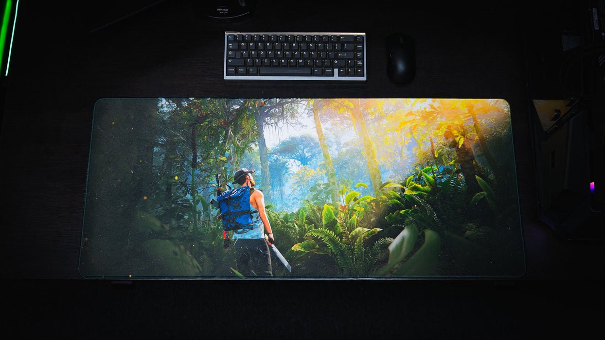 "Jungle Exploration" — Rust Deskmat - for just $49.95! 