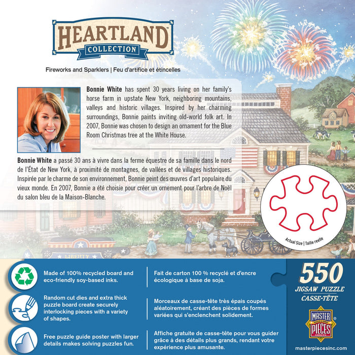 Heartland - Fireworks and Sparklers 550 Piece Jigsaw Puzzle - Just $14.99! Shop now at Retro Gaming of Denver