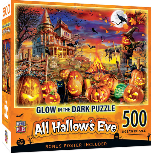 Glow in the Dark - All Hallow's Eve 500 Piece Jigsaw Puzzle - Just $14.99! Shop now at Retro Gaming of Denver