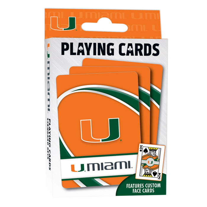 Miami Hurricanes Playing Cards - 54 Card Deck - Just $6.99! Shop now at Retro Gaming of Denver