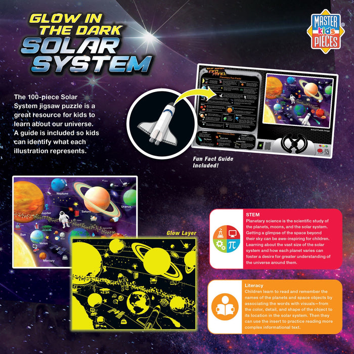 Glow in the Dark - Solar System 100 Piece Jigsaw Puzzle - Just $12.99! Shop now at Retro Gaming of Denver