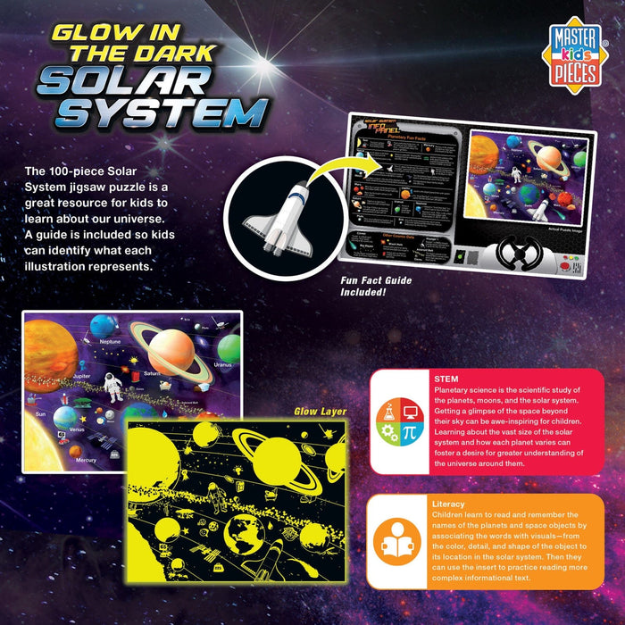 Glow in the Dark - Solar System 100 Piece Jigsaw Puzzle - for just $12.99! 