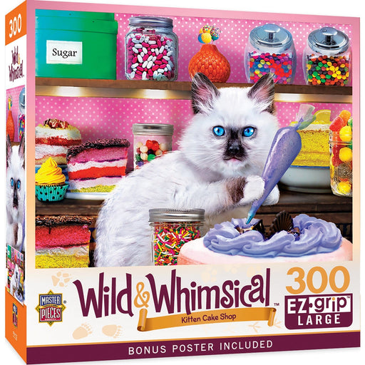 Wild & Whimsical - Kitten Cake Shop 300 Piece EZ Grip Jigsaw Puzzle - for just $14.99! 