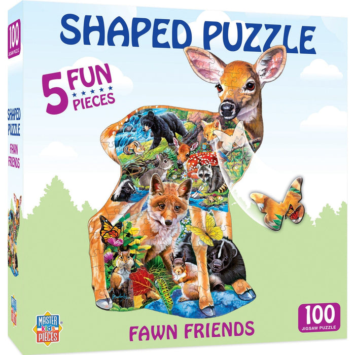 Fawn Friends - 100 Piece Shaped Jigsaw Puzzle - for just $12.99! 
