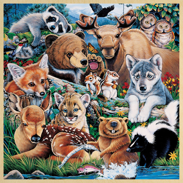 Wood Fun Facts - Forest Friends 48 Piece Wood Jigsaw Puzzle - Just $12.99! Shop now at Retro Gaming of Denver