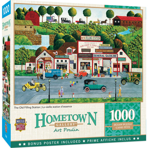 Hometown Gallery - The Old Filling Station 1000 Piece Jigsaw Puzzle - Just $16.99! Shop now at Retro Gaming of Denver