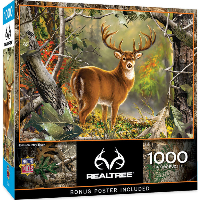 Realtree - Backcountry Buck 1000 Piece Jigsaw Puzzle - Just $16.99! Shop now at Retro Gaming of Denver