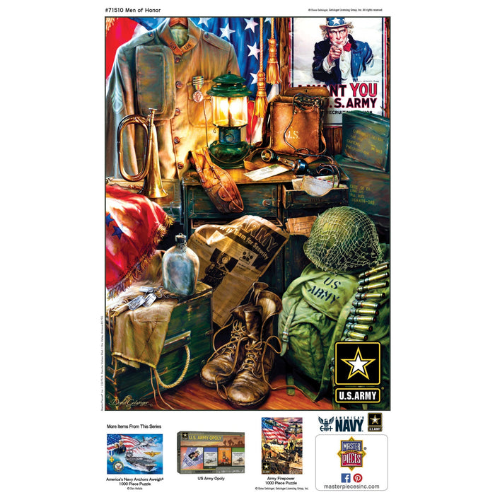 U.S. Army - Men of Honor 1000 Piece Jigsaw Puzzle - Just $16.99! Shop now at Retro Gaming of Denver