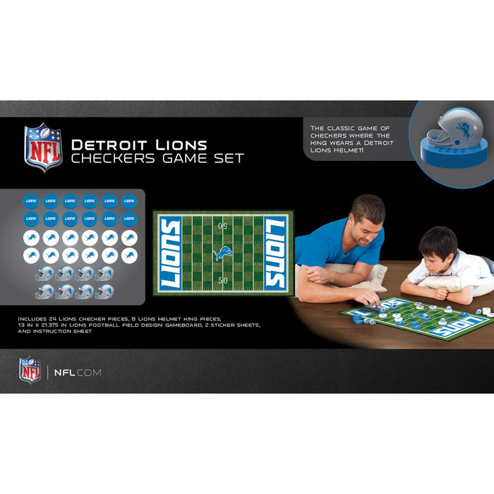 Detroit Lions Checkers Board Game - Just $19.99! Shop now at Retro Gaming of Denver