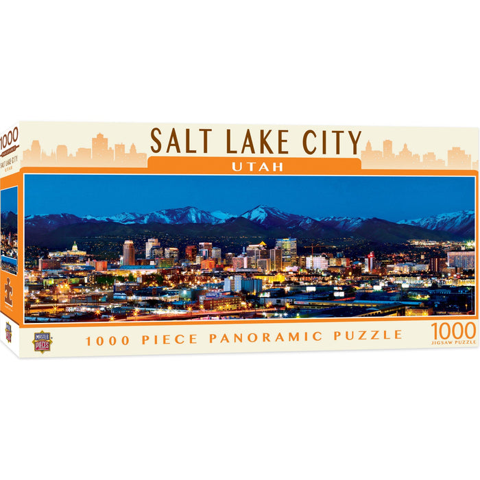 Salt Lake City, Utah 1000 Piece Panoramic Jigsaw Puzzle - Just $14.99! Shop now at Retro Gaming of Denver