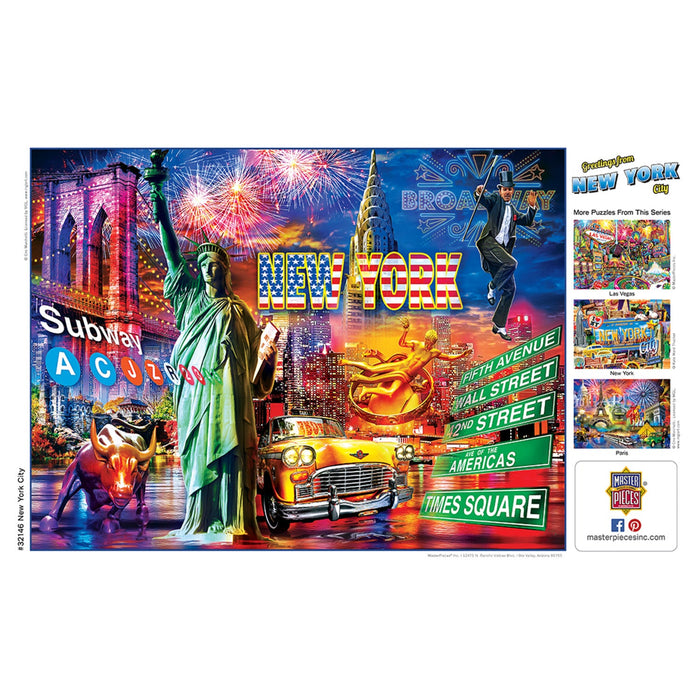 Greetings From New York City - 550 Piece Jigsaw Puzzle - Just $14.99! Shop now at Retro Gaming of Denver