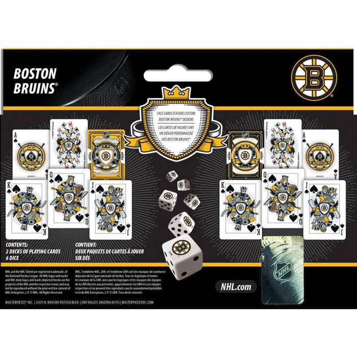 Boston Bruins - 2-Pack Playing Cards & Dice Set - for just $19.99! 