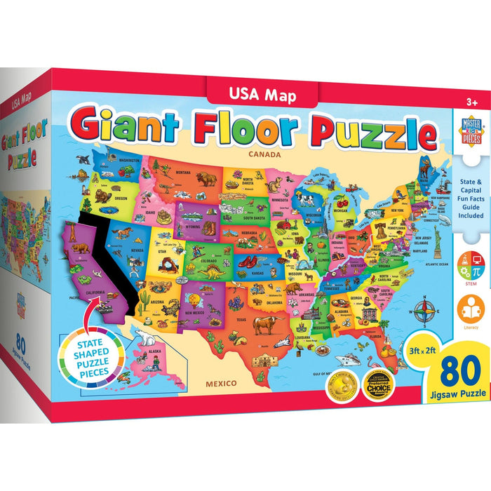 Explorer - USA Map 80 Piece Floor Jigsaw Puzzle - for just $19.99! 